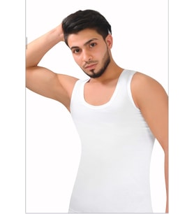 Erkek Ribana Klasik Atlet 6'lı paket (Beyaz)