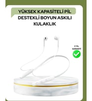 100 Saat Pil Ömrü Boyun Askılı Bluetooth Kablosuz Kulaklık