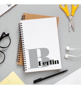 İsim Baskılı Defter Kişiye Özel