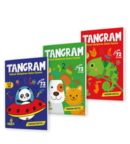 3-6 Yaş Tangram Dikkat Geliştirme Seti (Çok Renkli)