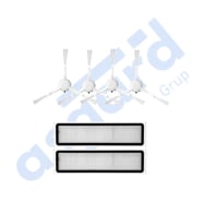 Dreame D10S, D10S PRO, D9 MAX GEN2 Uyumlu 4 Yan Fırça 2 Filtre PKT-iasgf0000184