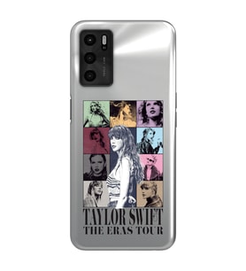 Oppo A55 Uyumlu Taylor Swift Desenli Şeffaf Telefon Kılıfı