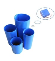 Powermaster 1 Metre PVC Isı Borusu Mavi Shrink 40 Mm 18650 Pil Yalıtım Isı Büzülme Kablo Kılıfı