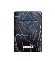 Cohiba Çift Torch Pürmüz Desenli Metal Puro Çakmağı