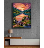 Koç stüdyo Modern tasarım kanvas tablo 50x70 (Çok Renkli)