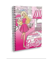 Gıpta Barbie 80 Yaprak A6 Spiralli Karton Kapak Not Defteri 5516