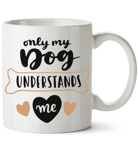 Köpek Baskılı Porselen Kupa Bardak