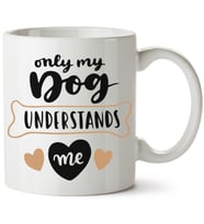 Köpek Baskılı Porselen Kupa Bardak