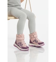 Cool Gri Cırtlı Kaymaz Taban Unisex Çocuk Bot Hilly P (Pudra)