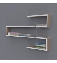 Kenzlife kitaplık nevres 060*100*20 crd duvar rafı