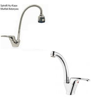 ARÇE Mix Spiralli Evye Ve Kuğu Lavabo Bataryası