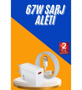 67w Hızlı Şarj Yüksek Voltaj Korumalı Type C Şarj Adaptörü