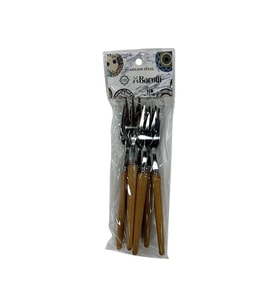 Ahşap Saplı Metal Küçük Çatal