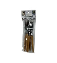 Ahşap Saplı Metal Küçük Çatal