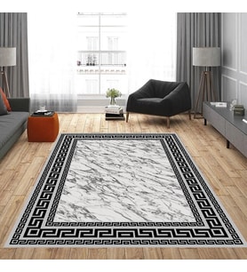Eliana Home Dijital Baskı Yıkanabilir Kaymaz Taban Salon Halısı Ve Yolluk LN176-FNL483 (Siyah)