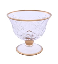 Dekorlu Ayaklı Şekerlik Gold 750D