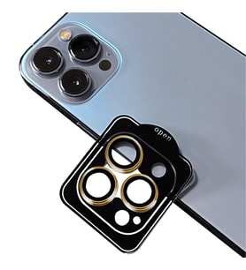 Apple iPhone 14 Pro Kolay Takılabilen Premium Safir Kamera Lens Koruyucu CL-12