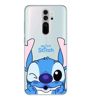 Redmi Note 8 Pro Uyumlu We Love Stitch Desenli Şeffaf Telefon Kılıfı