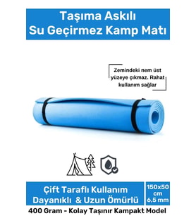 Taşıma Askılı Su Geçirmez Konforlu Kalın Rahat Çift Taraflı Kamp Zemin Çadır Uyku Matı Yer Minderi