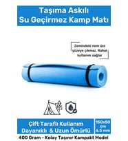 Taşıma Askılı Su Geçirmez Konforlu Kalın Rahat Çift Taraflı Kamp Zemin Çadır Uyku Matı Yer Minderi