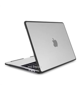 Macbook Air M1 Kılıf 13inç TPU Outdoor (TouchID'li M1 Air) A2337 A2179 A1932 ile Uyumlu (Renksiz)