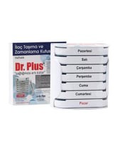 Dr.Plus Haftalık İlaç Taşıma ve Zamanlama Kutusu