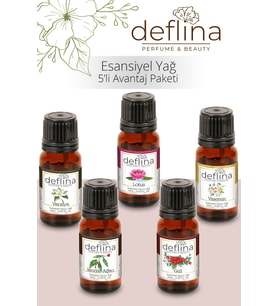 5'li Avantaj Set3 Esansiyel Uçucu Yağ Aromaterapi Difüzör Esansı Hava Nemlendirici Oda Kokusu 5x10ml