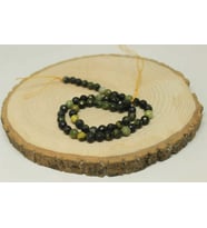 Peridot (Zebercet) Taşı Koyu Renk Faset Kesim YARIM Dizi 6mm (23160) (18cm uzunluğundadır)