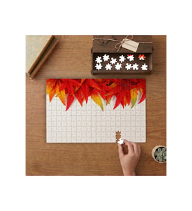 Kurumuş Yapraklar Tasarımı 240 parça Ahşap Puzzle Ahşap Kutuda MP02714
