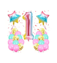 Gökkuşağı 1 Yaş Balon Seti