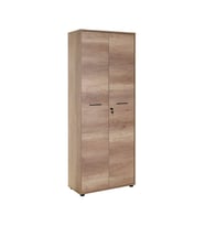 Adore Mobilya Newyork 5 Raflı Tam Kapaklı Kilitli Kitaplık -Açık Ceviz(Tori) 72x187x34 cm (GxYxD)