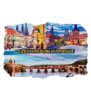 Çek Cumhuriyeti Temalı Fresco Magnet (Karışık)