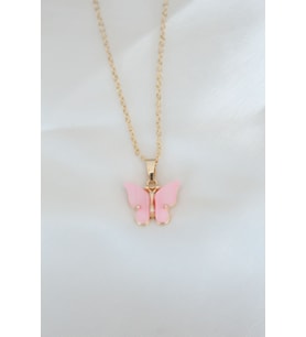 Gold Kaplama Pembe Sedefli Kolye TJ-BKO6440