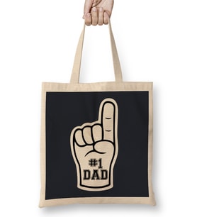Foam Finger Number 1 Dad Bez Çanta Uzun Saplı