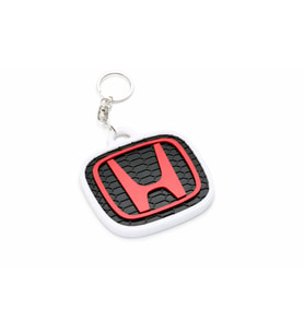 3D Baskı Honda Logo Anahtarlık – Petek Desenli Premium Araba Anahtarlığı  Kırmızı Siyah Otomotiv Aksesuar