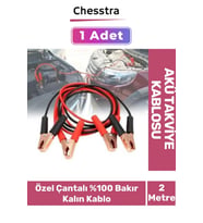 Premium Çantalı %100 Bakır Kalın Kablo 1200 Amper Güçlü Oto Akü Takviye Hızlı Şarj Kablosu 2 Metre