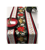 Yılbaşı Temalı Dijital Baskılı Runner Örtüsü Christmas 40x140 cm