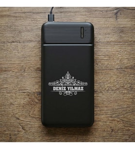 BK Gift Kişiye Özel İsimli 10.000 mAh Powerbank PB-4011 -14, LED Göstergeli Taşınabilir Şarj Cihazı, Kurumsal Hediye