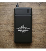 BK Gift Kişiye Özel İsimli 10.000 mAh Powerbank PB-4011 -14, LED Göstergeli Taşınabilir Şarj Cihazı, Kurumsal Hediye