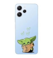 Xiaomi Redmi 12 Uyumlu Uyumlu Baby Yoda Tasarımlı Şeffaf Telefon Kılıfı