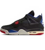 Nike Air Jordan 4'Rare Air' Retro Leather Mens Sneaker Hakiki Deri Erkek Günlük Spor Ayakkabı Siyah