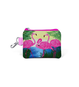 Coral High Pembe Flamingo Desenli  Bozuk Para Çantası 21770