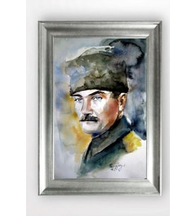Gümüş Çerçeveli Atatürk Tablo a530
