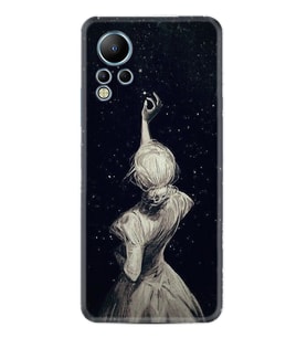 Infınix Note 12 Kılıf Resimli Desenli Baskılı Silikon Star Woman 1332
