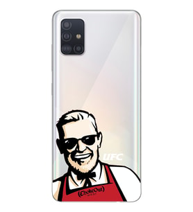 Samsung Galaxy A51 Uyumlu Conor Mcgregor UFC Tasarımlı Şeffaf Telefon Kılıfı