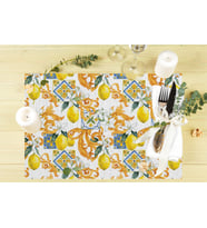 Limon Tasarımlı Amerikan Servis 4'lü Set 35X50CM