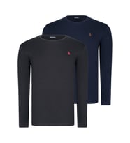İKİLİ SET T8588 DEWBERRY YUVARLAK YAKA ERKEK SWEATSHIRT-SİYAH-LACİVERT