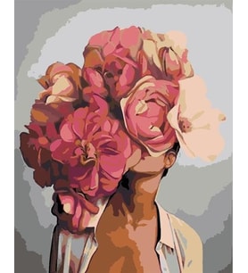 Çiçeklenmek 2 Sayılarla Boyama Seti 40x 50 cm (Tuvale Gerili)