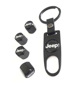 Jeep Gladiator Paslanmaz Çelik Sibop Kapağı ve Anahtarlık Seti