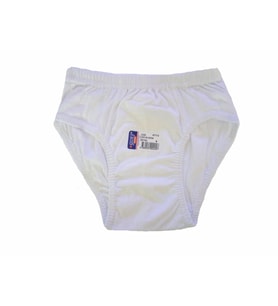 12 li Paket Sedef Yıldız Erkek Çocuk Külot Slip Pamuklu Beyaz 1035